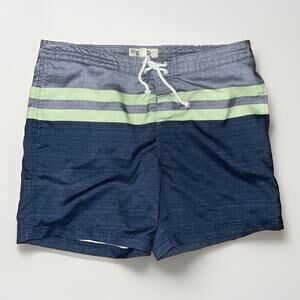 Penguine By Munsingwear Board Shorts Blue Grey 34x7